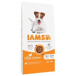 IIAMS Advanced Nutrition Senior Small & Medium Dog 8+, kurczak - 12 kg