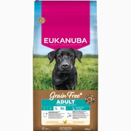 Eukanuba Grain Free Adult Large, kurczak - 12 kg