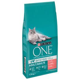 PURINA ONE Adult z łososiem i pełnoziarnistym zbożem - 9,75 kg
