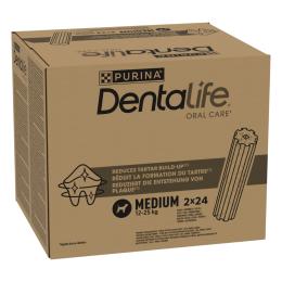 PURINA Dentalife, codzienna pielęgnacja zębów dla średnich psów - 48 sztuk (16 x 69 g)