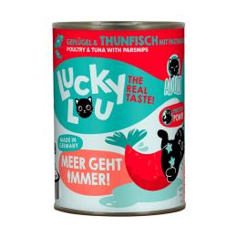 Lucky Lou Adult, 6 x 400 g - Drób i tuńczyk