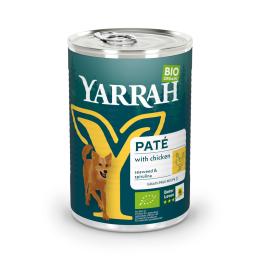 Yarrah Bio Pate, z biokurczakiem, bioalgami morskimi i biospiruliną - 12 x 400 g