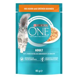 PURINA ONE Adult - Adult, kurczak z zieloną fasolką, 13 x 85 g