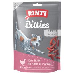 RINTI Extra Bits, 100 g - Kurczak z marchewką i szpinakiem