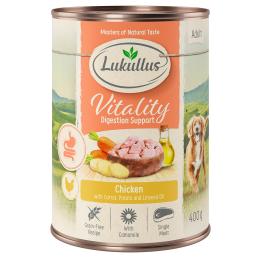 Lukullus Vitality Trawienie: Kurczak (bez zbóż) - 6 x 400 g