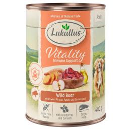 Lukullus Vitality Odporność: Dziczyzna (bez zbóż) - 6 x 400 g