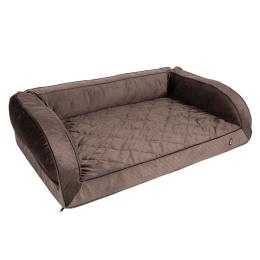 Ortopedyczna sofa dla psa Wellness - Dł. x szer. wys.: 100 x 65 x 30 cm, brązowy