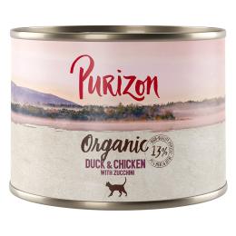 Korzystny pakiet Purizon Organic, 24 x 200 g - Biokaczka i biokurczak z biocukinią