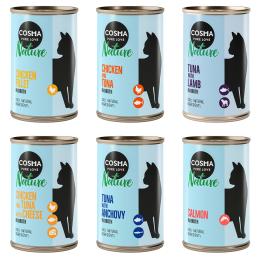 Pakiet Cosma Nature, 12 x 140 g - Pakiet mieszany II (6 smaków)