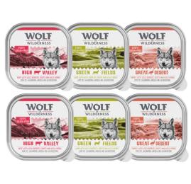 Wolf of Wilderness Monoprotein Adult, 6 x 300 g - Pakiet mieszany I (3 smaki)