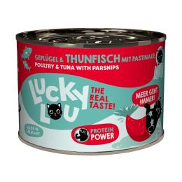 Korzystny pakiet Lucky Lou Adult, 24 x 200 g - Drób i tuńczyk