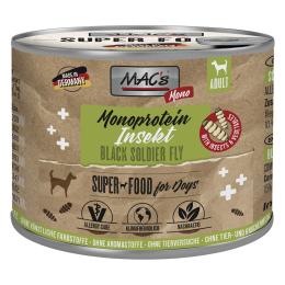 Korzystny pakiet MAC's Monoprotein Insekty i Superfood 24 x 180 g - Larwa czarnego żołnierza (Hermetia illucens)