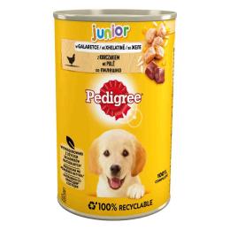 Pedigree Junior, 24 x 400 g - Z kurczakiem