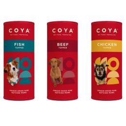 Coya Adult Dog Topper - Pakiet mieszany, 3 x 50 g (3 smaki)