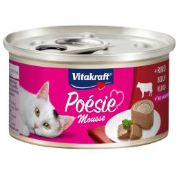 Vitakraft Poésie Mousse, 12 x 85 g - Wołowina