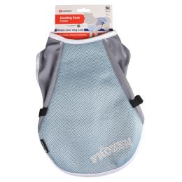 Flamingo płaszcz dla psa Frozen, niebieski/szary - Rozmiar M: dł. grzbietu ok. 35 cm