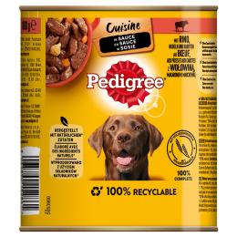 Pedigree Classic, 12 x 800 g - Wołowina i marchew w sosie