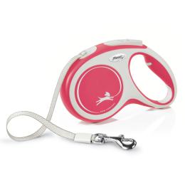 flexi Comfort czerwona smycz taśmowa, 5 m - Rozmiar M: do 25 kg