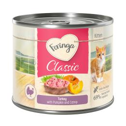 Megapakiet Feringa Classic Meat Menu Kitten, 24 x 200 g - Indyk