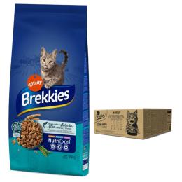 Brekkies: karma sucha, 15 kg + Daily Delice Adult Cat, 80 x 85 g w super cenie! - Ryba, 15 kg + Pakiet mieszany w galarecie (4 smaki) 80 x 85 g