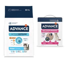 Advance: karma sucha dla kota, 10 kg  + Arena Multiperformance, 6 l gratis! - Kitten