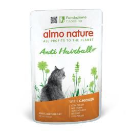 Almo Nature Functional Anti Hairball, 6 x 70 g - Z kurczakiem