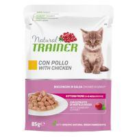 Natural Trainer Kitten & Young  - Kurczak, 12 x 85 g