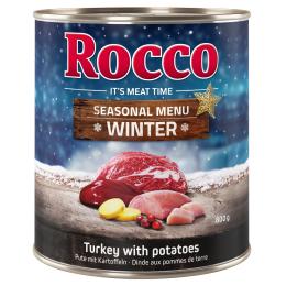 Edycja limitowana: Rocco Winter Menu, wołowina z indykiem i ziemniakami - 24 x 800 g