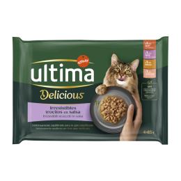 Ultima Cat Sterilized, 48 x 85 g - Wybór mięsny