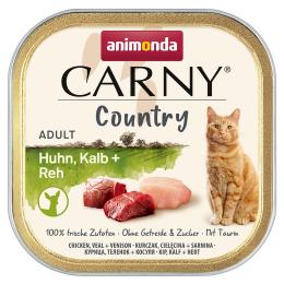 animonda Carny Country Adult, 32 x 100 g - Kurczak, cielęcina i sarna