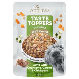 Applaws Taste Toppers w sosie, 12 x 85 g - Jagnięcina, marchew, cukinia i ciecierzyca
