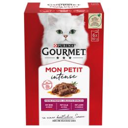 Pakiet mieszany Gourmet Mon Petit, 24 x 50 g - Wołowina, cielęcina, jagnięcina