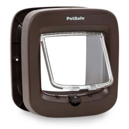 Drzwiczki dla kota PetSafe z czytnikiem mikrochipów - Brązowe