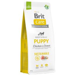 Dwupak Brit Care Sustainable - Puppy, kurczak i insekty, 2 x 12 kg