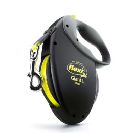 Smycz flexi Giant L, 8 m - Czarno-żółta