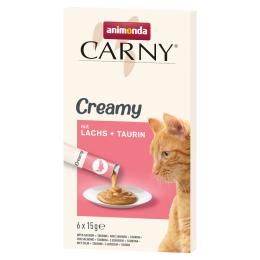 animonda Carny Adult Creamy - Z łososiem i tauryną, 6 x 15 g