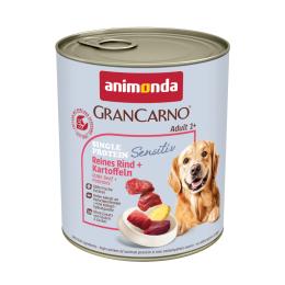 animonda GranCarno Adult Sensitive, 6 x 800 g - Wołowina i ziemniaki