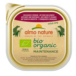 Almo Nature BioOrganic Maintenance, 9 x 300 g - Z biowołowiną i biowarzywami