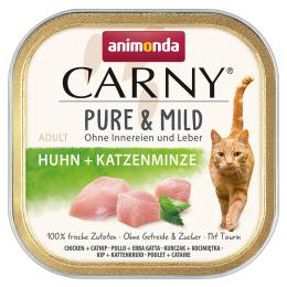 animonda Carny Adult Pure & Mild, 32 x 100 g - Kurczak + kocimiętka