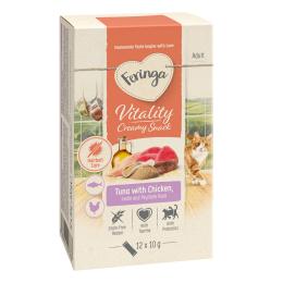 Feringa Vitality Creamy Snacks - Tuńczyk z kurczakiem, 12 x 10 g