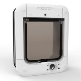 Drzwiczki dla kota z czytnikiem mikrochipów Closer Pets 360W - Drzwiczki, białe