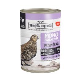 Korzystny pakiet Wiejska Zagroda Cat Monoprotein, 24 x 400 g - Przepiórka