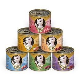 KITTY Cat Adult Pate 6 x 200 g - Pakiet mieszany I (6 smaków)
