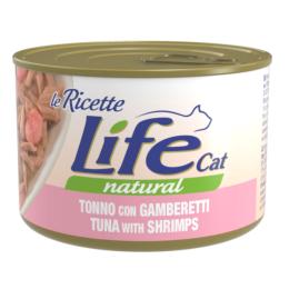 Korzystny pakiet Life Cat "Le Ricette", 12 x 150 g - Tuńczyk i krewetki