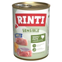RINTI Sensible, 6 x 400 g - Indyk i marchew