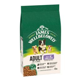 James Wellbeloved Adult Dog Hypoallergenic, jagnięcina i ryż - 12 kg