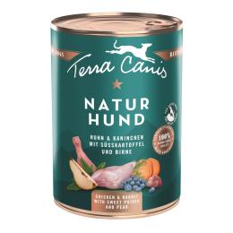 Korzystny pakiet Terra Canis Naturhund, 12 x 400 g - Kurczak i królik z batatami i gruszką