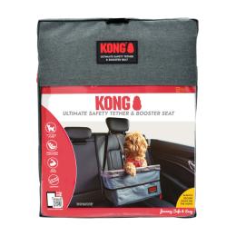 KONG Ultimate Safety Tether & Booster Seat, fotelik i pas bezpieczeństwa - Dł. x szer. x wys.: 44 x 35 x 7 cm