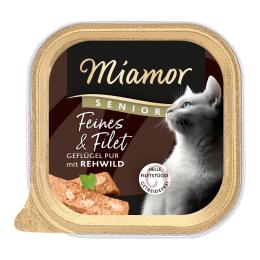 Korzystny pakiet Miamor Feines & Filet Senior, 32 x 100 g - Drób z sarniną