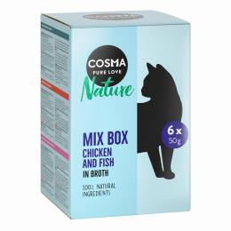Cosma Nature, saszetki, 6 x 50 g  - Pakiet mieszany (6 smaków)